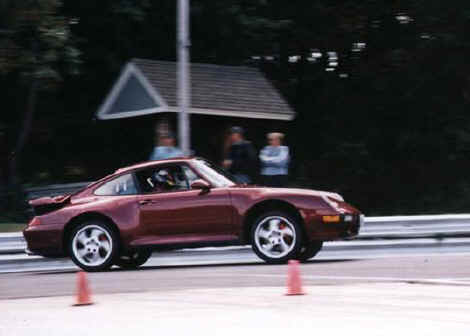 Wick Beavers
Wick Beavers' 96 993TT - This photo was taken at the top of the hill just before the back straight at Lime Rock by a guy from Metro PCA that called it â€œLift Offâ€.
