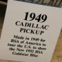 19    49 Cadillac PU Sign
