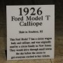 29    26 Model T Calliope Sign
