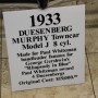 43    33 Duesenberg Sign
