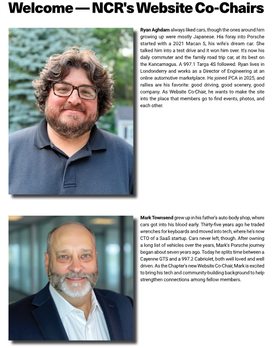 Website Co chairs